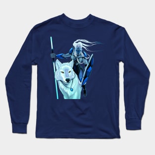 elf with white wolf Long Sleeve T-Shirt